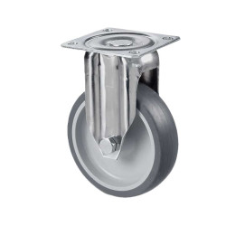 Koło samonastawne średnica kabla 50mm Płyta Guitel Hervieu 40kg wysokość całkowita 70mm