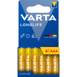 Varta Longlife LR03/AAA 4103 (kartonik) - 6 sztuk