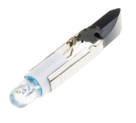 Lampka kontrolna Niebieski 24V ac/dc Wysuwana do telefonów LED średnica 5.5mm długość 29.5mm