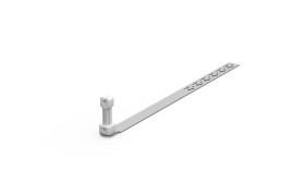 Uchwyt pod dachówkę L-450mm H-70mm ocynk z zaczepem z plastikiem 10.4/Z/P OG /91003902/