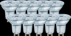 4058075036680 LED spot BASE GU10, 4,3 W, 350 lm, 2700 K, 10 pcs.