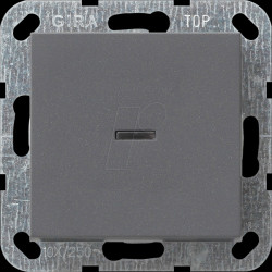 012228 Tast-Kontrollschalter 2-polig anthrazit