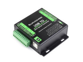 Waveshare Industrial USB To 4-Ch Serial Converter, Original FT4232HL Chip, Supports USB To RS232/485/422/TTL