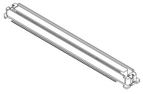 Gniazdo PCB 40 -pinowe 2 -rzędowe raster: 0.635mm typu płytka – płytka Proste SMD