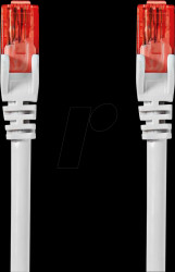 CCGL85200WT30 Patch cable, Cat.6, U/UTP, 3 m, white