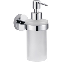 tesa 40323-00000-00 SMOOZ soap dispenser 200ml chrome/white reusable