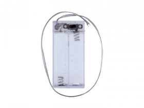 2 x AA Battery Holder with On/Off Switch and Sliding Cover
