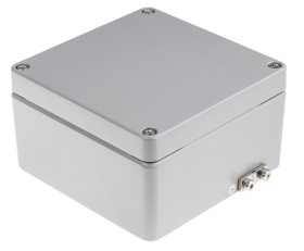 Obudowa Aluminium szerokość zew. 160 mm długość zew. 160 mm wys. zew. 91 mm RS PRO IP65, IP66, IP67, IP68