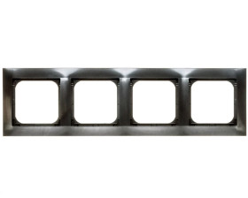 IMPRESJA Ramka poczwórna antracyt R-4Y/50