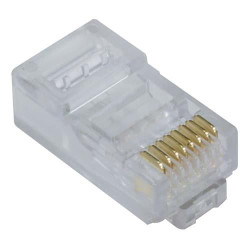 Złącze Ethernet Męski Złącze RJ45 Montaż powierzchniowy Cat6a L-Com, proste 1-żyłowe