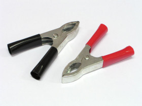 Zacisk krokodylowy akumulatorowy 75x11mm