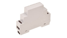 Z105jfp Abs - Obudowa Modułowa Na Szynę Z105 Jasna Z Filtrem Przezroczystym Abs