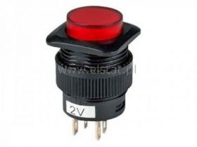 Przeł. stabilny, NO, R13 fi=16,2mm 1,5A, Led 2V