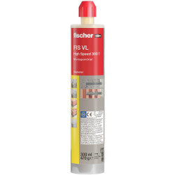 Fischer 571912 FIS VL 300 T injection resin 300 ml -40&#xB0;C to &#x2B;120&#xB0;C use