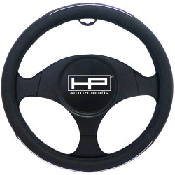 HP Autozubehör 19701 Steering wheel cover Black Polyurethane Ø39cm H4cm