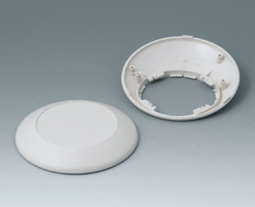 ABS enclosure, (W x H) 35.15 x 38 mm, gray white (RAL 9002), B5010207