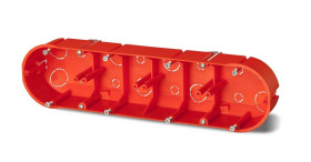 Puszka 4x 60mm p/t regips pomarańczowa PK-4x60 0235-00