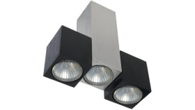 Oprawa Lampa Salem 3 X Gu10 Srebrno Czarna Creelamp