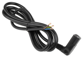 Przewód zasilania złącze A: IEC C13, złącze B: Bez zakończenia 2m 10 A 250 V 1mm2 Czarny