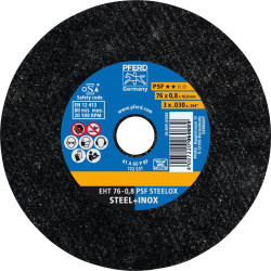 PFERD 65508109 PSF STEELOX Cutting Disc 76 mm Steel/Stainless steel 25pcs