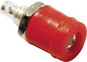 Gniazdo bananowe Schnepp BU 2400, izolowane, O 2 mm, 5 A, czerwone