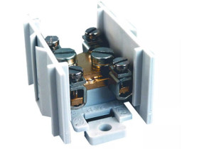 Odgałęźnik instalacyjny LZ1*25/6 szary 1-torowy (zacisk: 1x25 mm2 4x6 mm2) na TS35 i do podłoża 84101002 SIMET