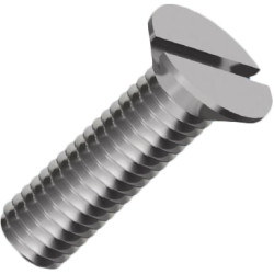 Countersunk head screw, slotted, M5, Ø 9.2 mm, 10 mm, steel, galvanized, ISO 2009, 001.11.541