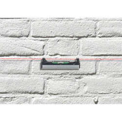 kwb 65710 line level small ABS spirit level with hooks for alignment