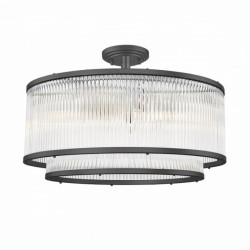 Lampa wisząca SERGIO kolor czarny mat metal/szkło, 6xE14 IP20 C0528-06H-P7AC Zuma Line