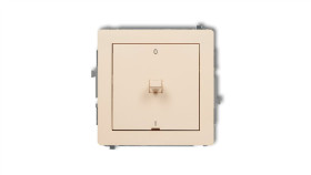 Deco Łącznik Dwubiegunowego W Stylu Amerykańskim Beżowy 1Dwpus-9