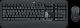 Keyboard/Mouse Set MK540, Wireless, Unifying,black, Advanced, DE, Optical, 1000 dpi