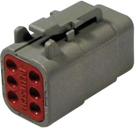 Złącze okrągłe TE Connectivity DTM 06-6 S, Ilość styków: 6, 1 szt.