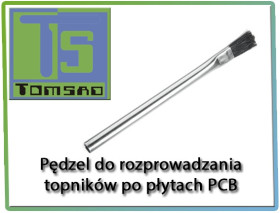 Brush flux distribution on PCB boards