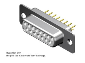 Molex 1731090735 Złącze D-Sub Ilość styków: 50 piny lutownicze 1 szt.