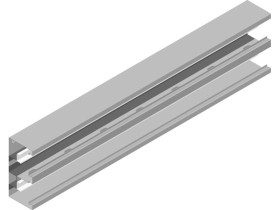 Kanał naścienny KSd215H100/2 dwutorowy grubość blachy 1,0mm 910121 BAKS