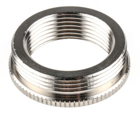 Adapter do dławnic kablowych gwint wew PG21 gwint zew PG29 Mosiądz platerowany niklem rozmiar gwintu PG29 → PG21