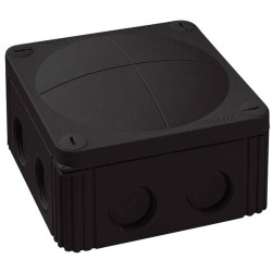 Wiska 10060648 Junction box (L x W x H) 110 x 110 x 66 mm Black IP66/IP67