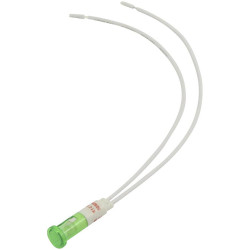 TRU COMPONENTS 1524026 Standard indicator light with bulb Green Signal Light