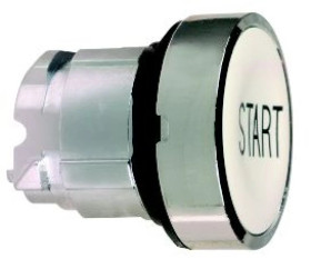 Główka przyc. biała kryta O 22, z sam. powr., START ZB4BA133