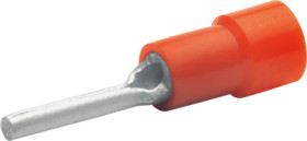 Insulated pin cable lug, 0.5-1.0 mm², AWG 20 to 18, 1.9 mm, red, 705