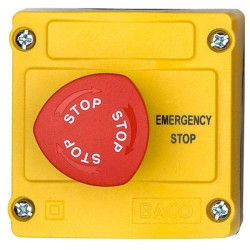 BACO LBX130008 Emergency Kill Switch IP66 240V AC 2.5A 1PC