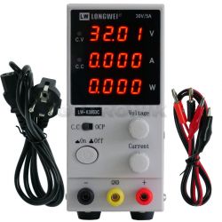 Zasilacz laboratoryjny LW-K3010DC 0-30V 0-10A LongWei