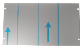 Panel stelażowy Panel przedni do szafy RACK nVent SCHROFF moduły stelażowe 6U szerokość 177mm skok poziomy 84KM 483 x