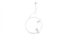 Lampa Wisząca Mataro Szklany Biały Klosz Z Wzorkiem Do Jadalni Mataro Kaja...