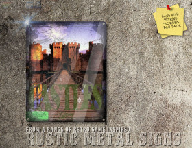 Chic PC DOS Game Castles Box Artwork Metal Sign [641]