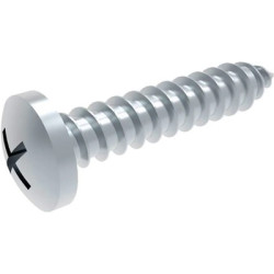 Pan head screw, PH cross slot, Ø 2.2 mm, 9.5 mm, steel, galvanized, DIN 7981/ISO 7049, BYB-3-14H5584