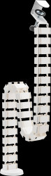 HZ 43 WL Desk cable guide, flexible, 30 joints, white