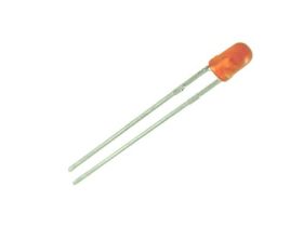 Dioda LED; L-934ND; 3mm; pomarańczowy; Światłość: 8÷30mcd; 60°; dyfuzyjna; pomarańczowa; 2,05V; 25mA; 607nm; przewlekany (THT);