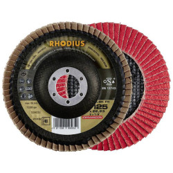 Rhodius 210182 LSK FK Flap Disc 125mm 22.23mm Bore Stainless Steel