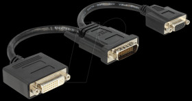 65555 DMS-59 plug &gt; 1 x DVI-I socket + 1 x VGA
